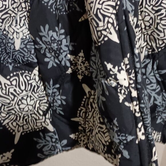 Eddie Bauer Women Goose Down Quilted Vest Size XL with Faux Fur Hood Zip Up - Picture 8 of 15